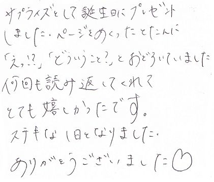 20歳　彼氏　サプライズプレゼント