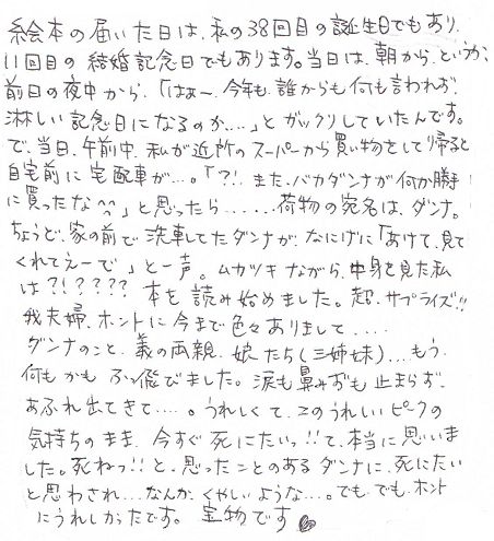 誕生日プレゼント　嫁　30代